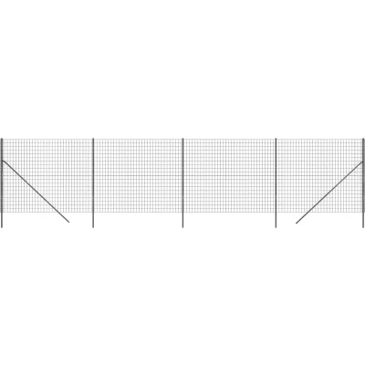 Afbeelding van Draadgaashek 2,2x10 m gegalvaniseerd staal antracietkleurig