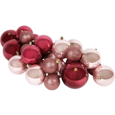Afbeelding van Niceey Kerstballenset 26 Stuks Roze