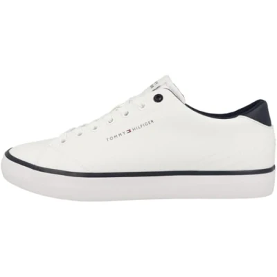 Afbeelding van Tommy Hilfiger Th Hi Vulc Core Low Leather Ess Fm0fm05041 Gevulkaniseerde herensneakers, Wit, 44 EU