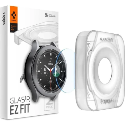 Afbeelding van Spigen Samsung Watch 4 Classic 42mm screenprotector met Montage Frame 2 pack