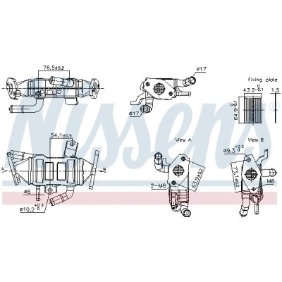 Afbeelding van Nissens EGR koeler 989488