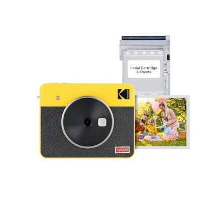Image de Kodak Appareil Photo Instantané Mini Shot Combo 3 Retro Jaune (c300ryellow)