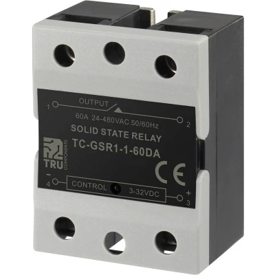 Afbeelding van TRU COMPONENTS Halfgeleiderrelais TC GSR 1 60DA 60 A Schakelspanning (max.): 480 V/AC DC circuit stuk(s)