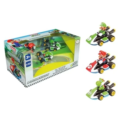 Afbeelding van Super Mario Pull Back Kart Set, 3dlg.