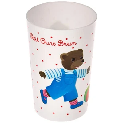 Afbeelding van Fun House 005443 Kleine bruine beer glas, 220 ml voor kinderen