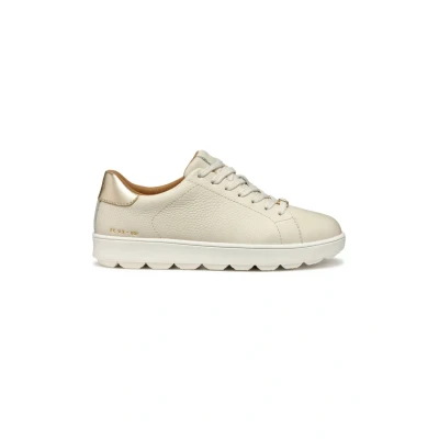 Afbeelding van Geox Sneakers laag, Dames, Maat: 40, Off white light gold Leer/ synthetisch