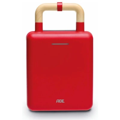 Afbeelding van ADE Wafel en tosti ijzer 2 in 1 Rood
