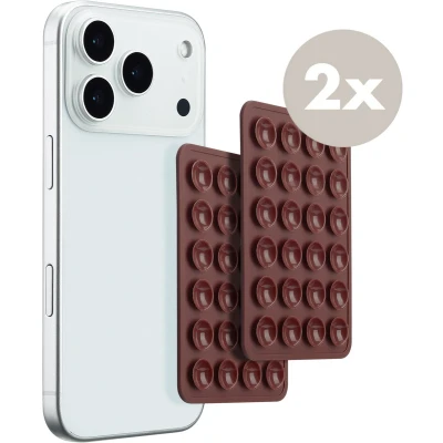 Afbeelding van Selencia 2 Pack Telefoonhouder Zuignap Terracotta