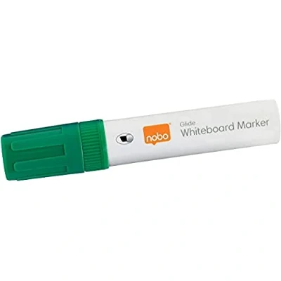 Afbeelding van Nobo Glide Whiteboard Markers Stiften Met Beitelvormige Punt 4 Stuks Groen