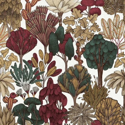 Afbeelding van GEMELEERD UNI BEHANG Modern violet &quot;Architects Paper&quot; A.S. Création Floral Impression