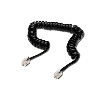 Afbeelding van Digitus Telefoon (analoog) Aansluitkabel [1x RJ10 stekker 4p4c 1x 4p4c] 2.00 m Zwart