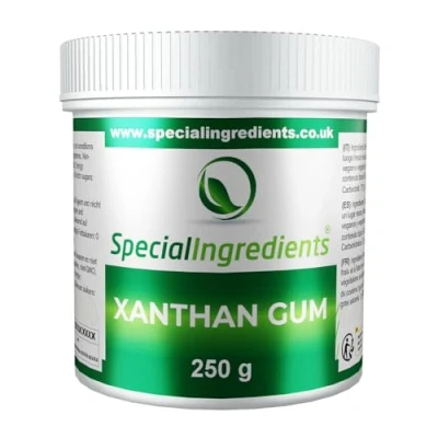 Afbeelding van Xanthan Extra fijn poeder 250 g in levensmiddelenkwaliteit glutenvrij en niet GM (Duitse etiketten handleiding)