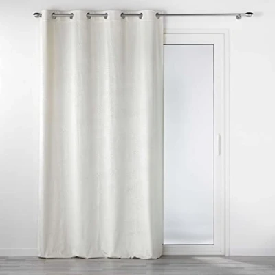 Afbeelding van Livetti Gordijn met oogje Kantenklaar Curtain 140x240cm Analia Natural
