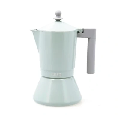 Afbeelding van Italiaanse Koffiepot Quid Ozon Groen Metaal 9 Kopjes