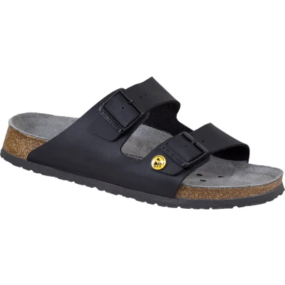 Afbeelding van Birkenstock Muiltjes, Dames, Maat: 45, Black Imitatieleer/ textiel