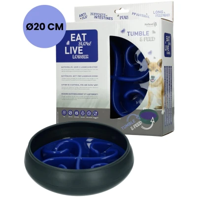 Afbeelding van Eat Slow Live Longer Tumble Feeder Blue 20 cm