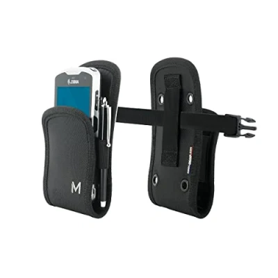 Image de Mobilis Holster pour Terminal de Saisie avec Passant Ceinture et Support Stylo Etui Scanner Smartphone Système d&#039;Accès Rapide Taille M