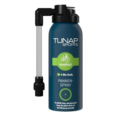 Afbeelding van TUNAP SPORTS Bandenreparatiespray 125ml Puncture Spray anti lek onderhoud fietsonderhoud wielrennen mountainbike e bike op weg