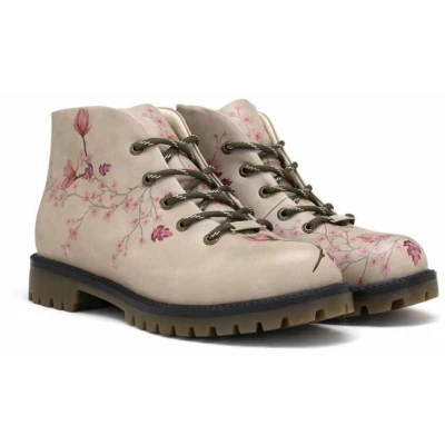 Afbeelding van Goby Sakura Boots Dames Veterboots Vegan Leer Handgemaakt Maat 35