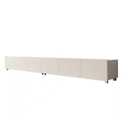 Afbeelding van Meubella TV Meubel Kenderes Wit 300 cm