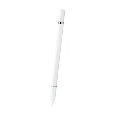 Afbeelding van 2 in 1 pen met schrijffunctie, capacitieve schijfpunt, compatibel alle touchscreens (wit)