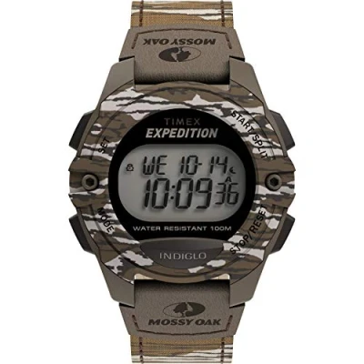 Afbeelding van Timex Digitaal herenhorloge 12345465646, Mossy Oak Original Bottomland Camo, chronograaf