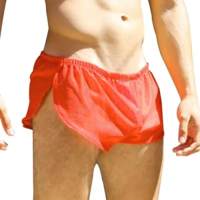 Afbeelding van Heren Losse Slips Boxer Shorts Mannelijke Engrener Sexy Ondergoed, Oranje, L