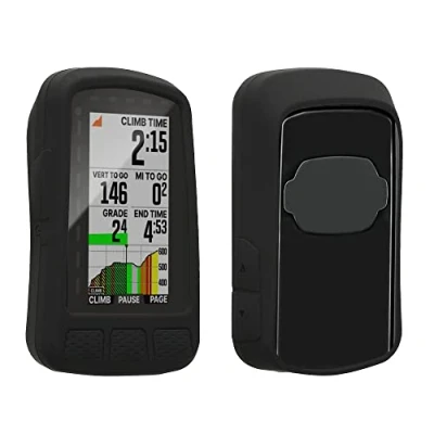 Afbeelding van kwmobile hoes geschikt voor Wahoo Elemnt Roam V2 Siliconen beschermhoes fietsnavigatie zwart