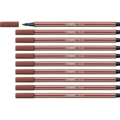 Image de STABILO Stylo feutre Pen 68, largeur du tracé: 1,0 mm,sienne