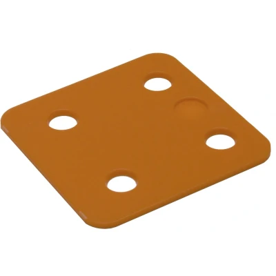 Afbeelding van Wovar Drukplaat zonder sleuf 2mm Oranje Zak 48 stuks