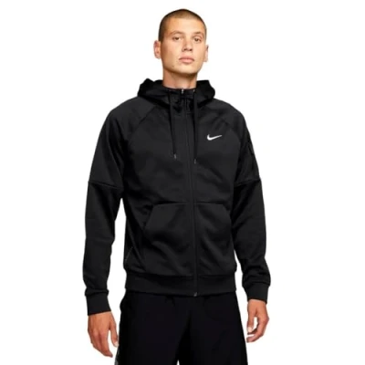 Afbeelding van Nike Performance Sweater met rits, Heren, Maat: Small, black white