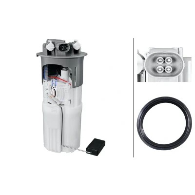Afbeelding van HELLA 8TF 358 306 691 Brandstoftoevoereenheid Met pakking, brandstoftoevoermodule Electrisch Diesel LAND ROVER: Freelander I Off Road