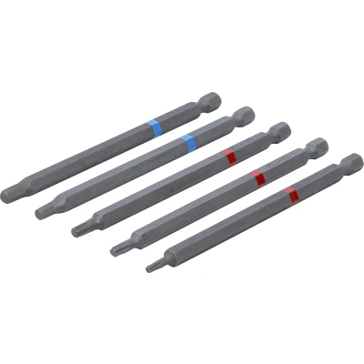 Afbeelding van BGS Bitset aandrijving buitenzeskant, 1/4 binnenzeskant, Torx lengte 110 mm 5 delig