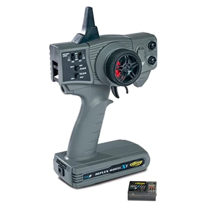 Afbeelding van Carson Reflex Wheel 500500105 X1 2.4G grijs compatibel met KIT, modelbouw, accessoires, ontvanger, radiografisch bestuurbare radio 2,4 GHz