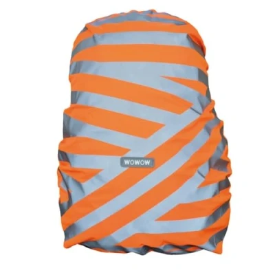 Afbeelding van Wowow Bag cover Berlin Oranje Waterdichte regencover rugzak boekentas met reflectie 25L
