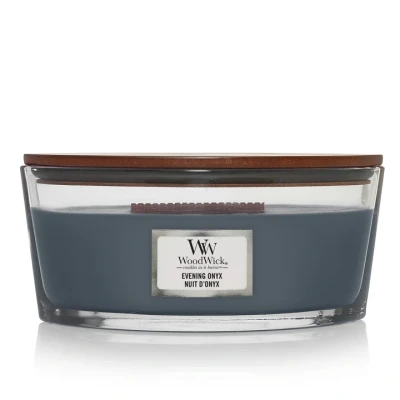 Afbeelding van Woodwick Ellipse JAR Evening ONYX Geurkaars, Maat: 454 g, Grey