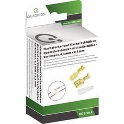 Afbeelding van Quadrios 1908C184 Assortiment kabelschoenen 0.50 mm² 1 Messing, Transparant 100 onderdelen