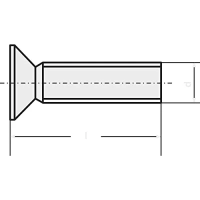 Afbeelding van TOOLCRAFT M2,5*8 D965 4.8 A2K 194776 Verzonken schroeven M2.5 8 mm Sleuf DIN 965 Staal Verzinkt 100 stuk(s)