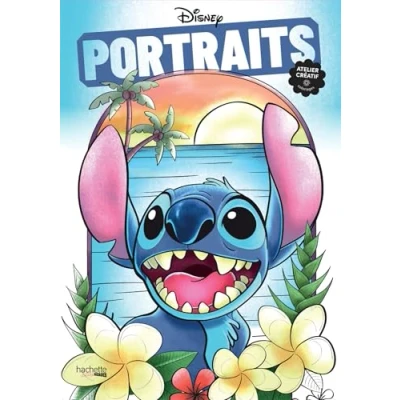 Afbeelding van Mini Bloc Disney Portraits Kleurboek voor volwassenen hachette