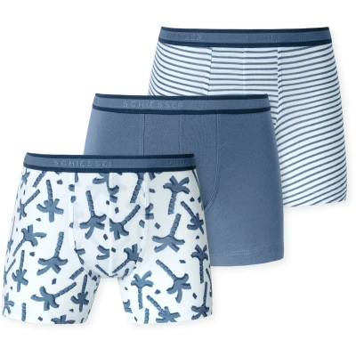 Afbeelding van Schiesser 3PACK Onderbroeken voor kinderen, Maat: 92, Jeansblau