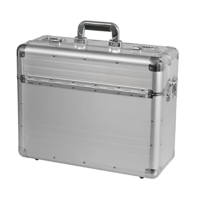 Afbeelding van ALUMAXX BETHA 45119 Pilotenkoffer van glad aluminium met cijferslot, 47 cm, voor 17 inch laptop, zilver, x 38 20 mm, pilotenkoffer, zilver.,