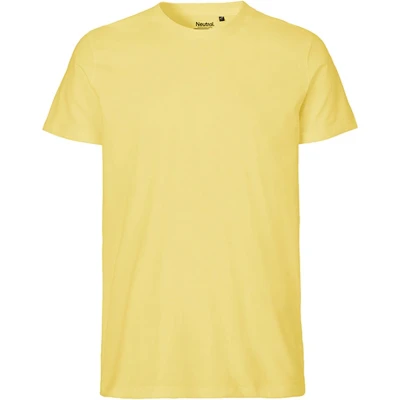 Afbeelding van Fairtrade Men&#039;s Fit T Shirt met ronde hals Dusty Yellow S