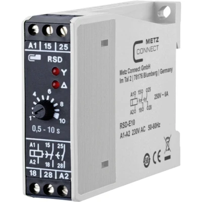 Afbeelding van Metz Connect 11016005270517 RSD E10 Ster driehoek relais 230 V/AC 1 stuk(s) 2x wisselcontact