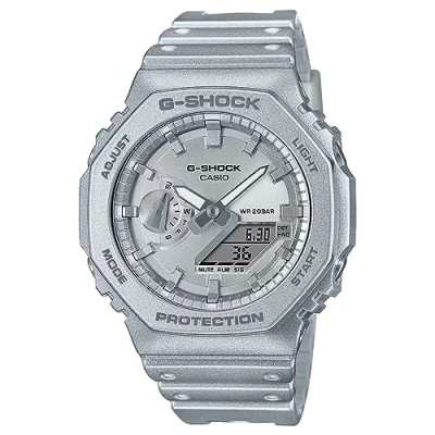 Afbeelding van G SHOCK 2100 Series Unisex Horloge silvercoloured, Maat: One Size, Silver coloured
