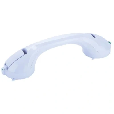 Afbeelding van MSV Handgreep met zuignappen en veiligheidsindicatie, PVC, wit, 12 cm