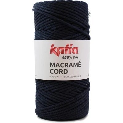 Afbeelding van Katia Macrame Cord Twisted 5mm 106 Kleur: Jeans