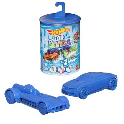 Image de Hot Wheels Color Reveal, Deux Voitures mystère Qui changent de Couleur dans l&#039;eau, modèle aléatoire, Jouet pour Enfant, GYP13