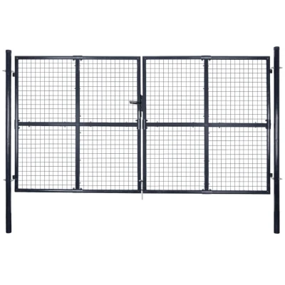 Afbeelding van Gaaspoort 289x150 cm gegalvaniseerd staal grijs