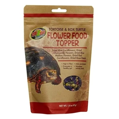 Afbeelding van Zoo Med Tortoise &amp; Box Turtle Flower Food Topper Eetbare bloemen voor Schildpad 40gr