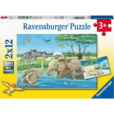 Afbeelding van Ravensburger puzzel 2x12 stukjes 050956